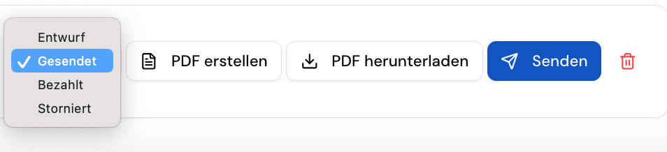 PDF erstellen, herunterladen und per E-Mail versenden