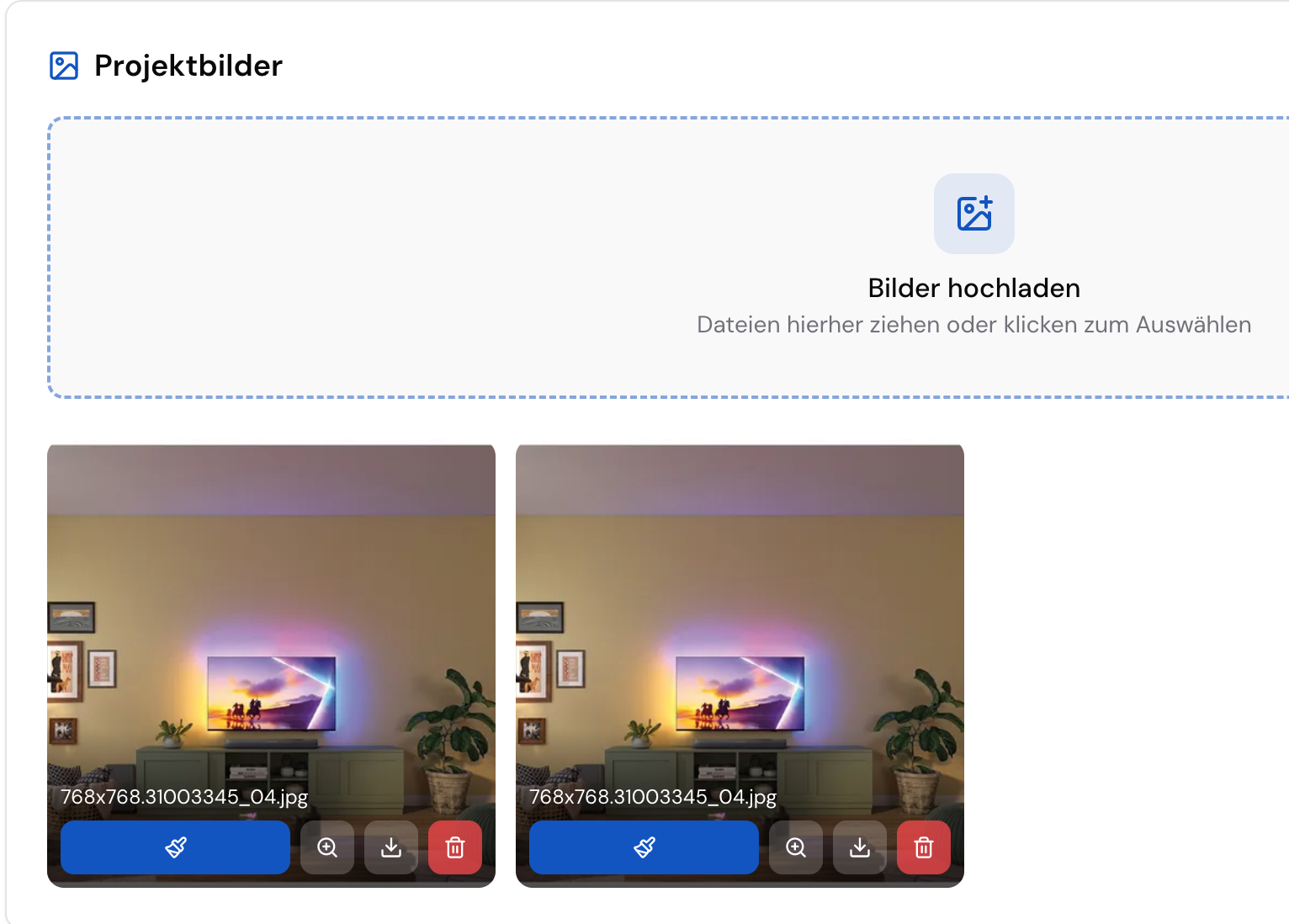 Visi.lu Projektbilder – Bildergalerie und Bildverwaltung